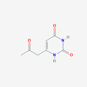molecular formula C7H8N2O3 B14011187 6-(2-oxopropyl)-1H-pyrimidine-2,4-dione CAS No. 62175-77-3