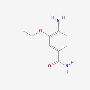 molecular formula C9H12N2O2 B1401120 4-Amino-3-ethoxybenzamide CAS No. 917909-47-8