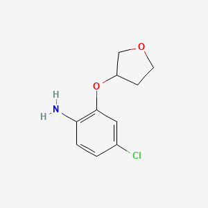 4-Chloro-2-(oxolan-3-yloxy)aniline