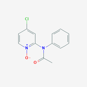 molecular formula C13H11ClN2O2 B14011216 N-(4-Chloro-1-oxo-1lambda~5~-pyridin-2-yl)-N-phenylacetamide CAS No. 75291-52-0