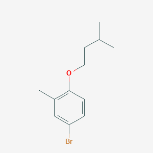 molecular formula C12H17BrO B1401125 4-Bromo-1-(isopentyloxy)-2-methylbenzene CAS No. 1409185-73-4