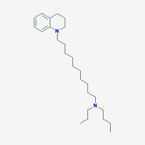 molecular formula C26H46N2 B14011252 n-Butyl-10-(3,4-dihydroquinolin-1(2h)-yl)-n-propyldecan-1-amine CAS No. 5429-92-5