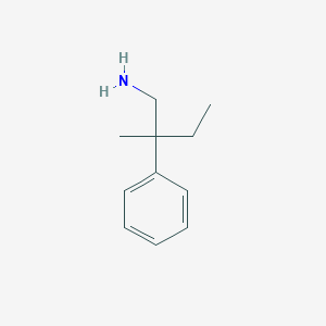 molecular formula C11H17N B14011269 2-Methyl-2-phenylbutan-1-amine CAS No. 3979-27-9