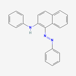 molecular formula C22H17N3 B14011285 n-Phenyl-1-[(e)-phenyldiazenyl]naphthalen-2-amine CAS No. 4523-36-8
