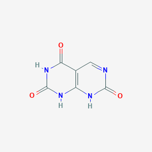 molecular formula C6H4N4O3 B14011331 pyrimido[4,5-d]pyrimidine-2,4,7(1H,3H,8H)-trione 