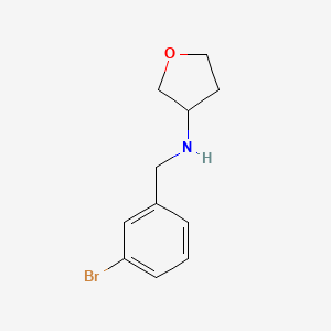 N-[(3-bromophenyl)methyl]oxolan-3-amine