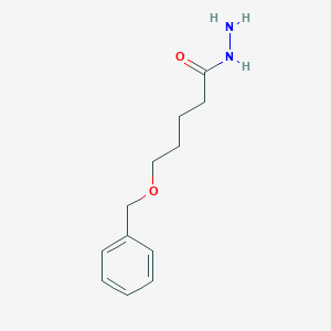 molecular formula C12H18N2O2 B1401138 5-(Benzyloxy)pentanehydrazide CAS No. 1339495-04-3