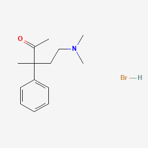 molecular formula C14H22BrNO B14011415 5-Dimethylamino-3-methyl-3-phenyl-pentan-2-one CAS No. 7500-13-2