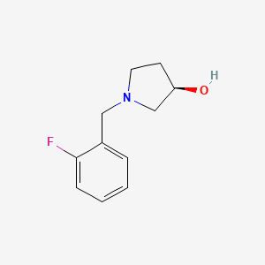 molecular formula C11H14FNO B1401144 (R)-1-(2-氟苄基)-吡咯烷-3-醇 CAS No. 1261235-76-0