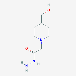 molecular formula C8H17N3O2 B1401145 2-[4-(Hydroxymethyl)piperidin-1-yl]acetohydrazide CAS No. 1339761-18-0