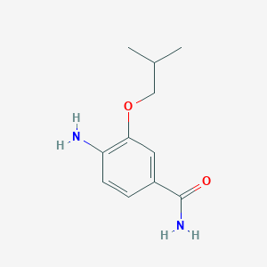 molecular formula C11H16N2O2 B1401148 4-Amino-3-isobutoxybenzamide CAS No. 1344074-79-8