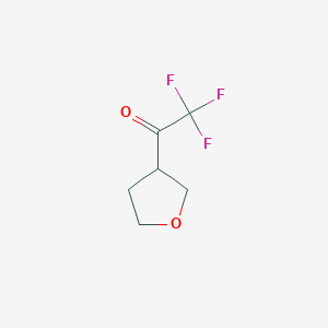 molecular formula C6H7F3O2 B1401149 2,2,2-Trifluoro-1-(tetrahydrofuran-3-YL)ethanone CAS No. 1339862-66-6