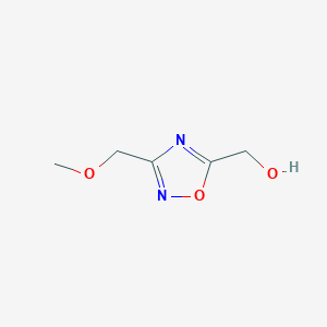 molecular formula C5H8N2O3 B1401152 [3-(Methoxymethyl)-1,2,4-oxadiazol-5-yl]methanol CAS No. 1344061-64-8
