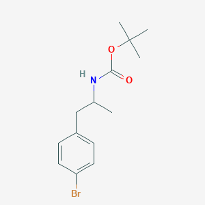 tert-butyl N-[1-(4-bromophenyl)propan-2-yl]carbamate
