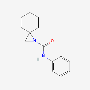 molecular formula C14H18N2O B14011534 n-Phenyl-1-azaspiro[2.5]octane-1-carboxamide CAS No. 7541-69-7