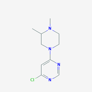 molecular formula C10H15ClN4 B1401157 4-Chloro-6-(3,4-dimethylpiperazin-1-yl)pyrimidine CAS No. 1343067-23-1