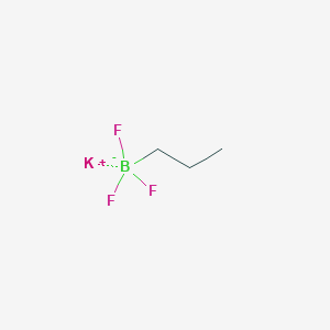 molecular formula C3H7BF3K B1401160 Potassium trifluoro(propyl)boranuide CAS No. 897067-94-6