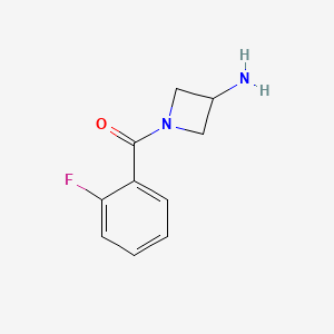 molecular formula C10H11FN2O B1401163 1-(2-Fluorobenzoyl)azetidin-3-amine CAS No. 1343635-25-5