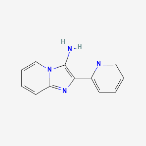 molecular formula C12H10N4 B1401167 2-(吡啶-2-基)咪唑并[1,2-a]吡啶-3-胺 CAS No. 1216060-90-0