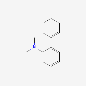 molecular formula C14H19N B14011704 Benzenamine,2-(1-cyclohexen-1-yl)-n,n-dimethyl- CAS No. 10483-02-0