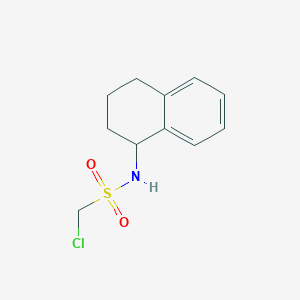 molecular formula C11H14ClNO2S B1401175 1-氯-N-(1,2,3,4-四氢萘-1-基)甲磺酰胺 CAS No. 1340105-87-4