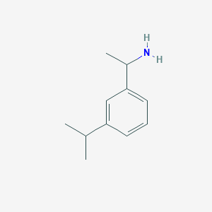 molecular formula C11H17N B1401176 1-(3-Isopropylphenyl)-ethylamine CAS No. 1207846-38-5