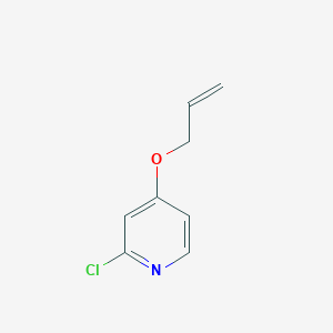 molecular formula C8H8ClNO B1401178 2-Chloro-4-(prop-2-en-1-yloxy)pyridine CAS No. 1340215-30-6