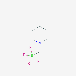 molecular formula C7H14BF3KN B1401181 Potassium trifluoro((4-methylpiperidin-1-yl)methyl)borate CAS No. 1602719-53-8