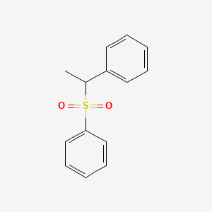 molecular formula C14H14O2S B14011833 Benzene,[(1-phenylethyl)sulfonyl]- CAS No. 24422-78-4