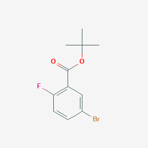 molecular formula C11H12BrFO2 B1401184 Tert-butyl 5-bromo-2-fluorobenzoate CAS No. 889858-08-6