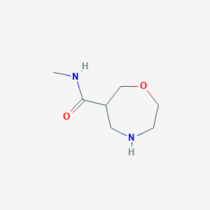molecular formula C7H14N2O2 B1401188 N-methyl-1,4-oxazepane-6-carboxamide CAS No. 1316225-27-0