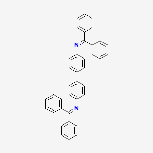 molecular formula C38H28N2 B14011912 N,N'-([1,1'-Biphenyl]-4,4'-diyl)bis(1,1-diphenylmethanimine) 