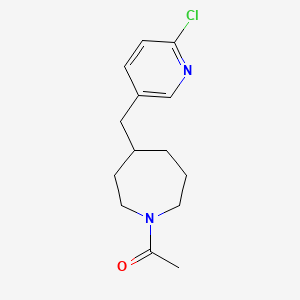 1-(4-((6-Chloropyridin-3-yl)methyl)azepan-1-yl)ethanone