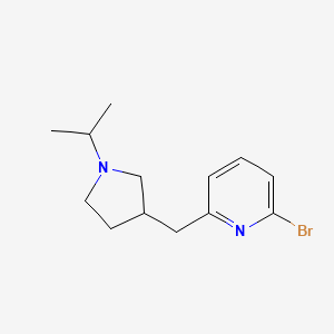 2-Bromo-6-((1-isopropylpyrrolidin-3-yl)methyl)pyridine