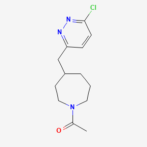 1-(4-((6-Chloropyridazin-3-yl)methyl)azepan-1-yl)ethanone