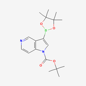 Tert-butyl 3-(4,4,5,5-tetramethyl-1,3,2-dioxaborolan-2-YL)-1H-pyrrolo[3,2-C]pyridine-1-carboxylate