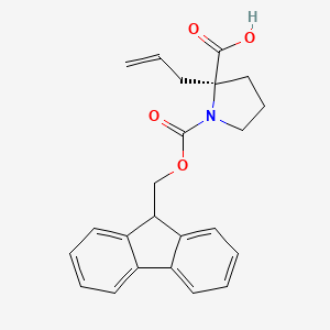 molecular formula C23H23NO4 B14012040 Fmoc-D-beta-allylproline 