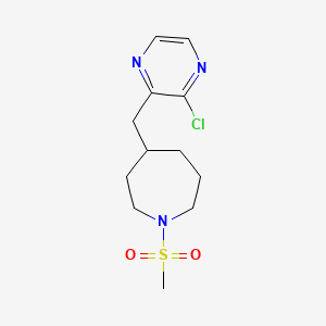 4-((3-Chloropyrazin-2-yl)methyl)-1-(methylsulfonyl)azepane