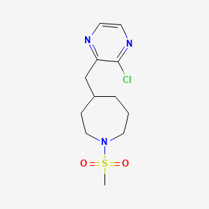 4-(3-Chloro-pyrazin-2-ylmethyl)-1-methanesulfonyl-azepane