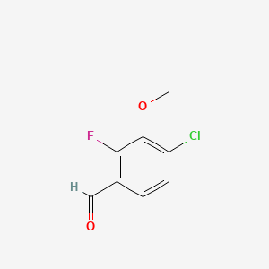 B1401210 4-Chloro-3-ethoxy-2-fluorobenzaldehyde CAS No. 1323966-27-3