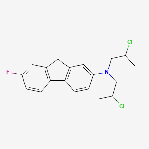 molecular formula C19H20Cl2FN B14012168 n,n-Bis(2-chloropropyl)-7-fluoro-9h-fluoren-2-amine CAS No. 6583-85-3