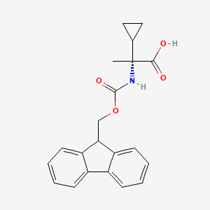 molecular formula C21H21NO4 B14012174 Fmoc-D-Ala(a-cyclopropyl)-OH 