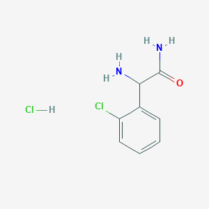 molecular formula C8H10Cl2N2O B1401218 (R)-2-amino-2-(2-chlorophenyl)acetamide hydrochloride CAS No. 374629-84-2