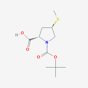 molecular formula C11H19NO4S B1401219 (4S)-1-Boc-4-methylthiol-L-proline CAS No. 188109-89-9