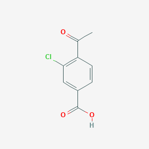 molecular formula C9H7ClO3 B1401222 4-Acetyl-3-chlorobenzoic acid CAS No. 57542-72-0