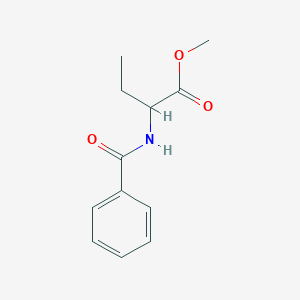 molecular formula C12H15NO3 B14012227 Methyl 2-benzamidobutanoate CAS No. 79893-94-0