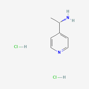 molecular formula C7H11ClN2 B1401223 (1S)-1-(pyridin-4-yl)ethan-1-amine dihydrochloride CAS No. 40154-80-1