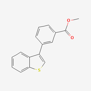 molecular formula C16H12O2S B14012247 Methyl 3-(1-benzothien-3-yl)benzoate CAS No. 24251-07-8