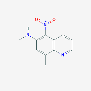 B1401226 N,8-dimethyl-5-nitroquinolin-6-amine CAS No. 1351516-54-5