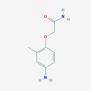 molecular formula C9H12N2O2 B1401228 2-(4-Amino-2-methylphenoxy)acetamide CAS No. 861294-91-9